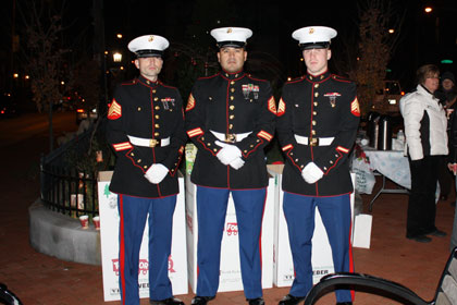 Toys For Tots Toy Drive with Marines